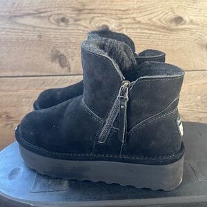 NEW RETRO MAREN Platform BearPaw winter black  boots